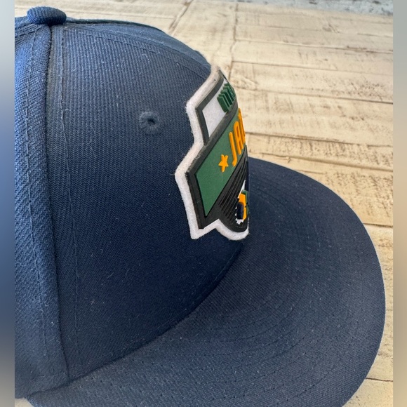 Utah Jazz New Era Navy 2020 Tip Off Logo 9FIFTY SnapBack Hat Youth - Picture 7 of 8